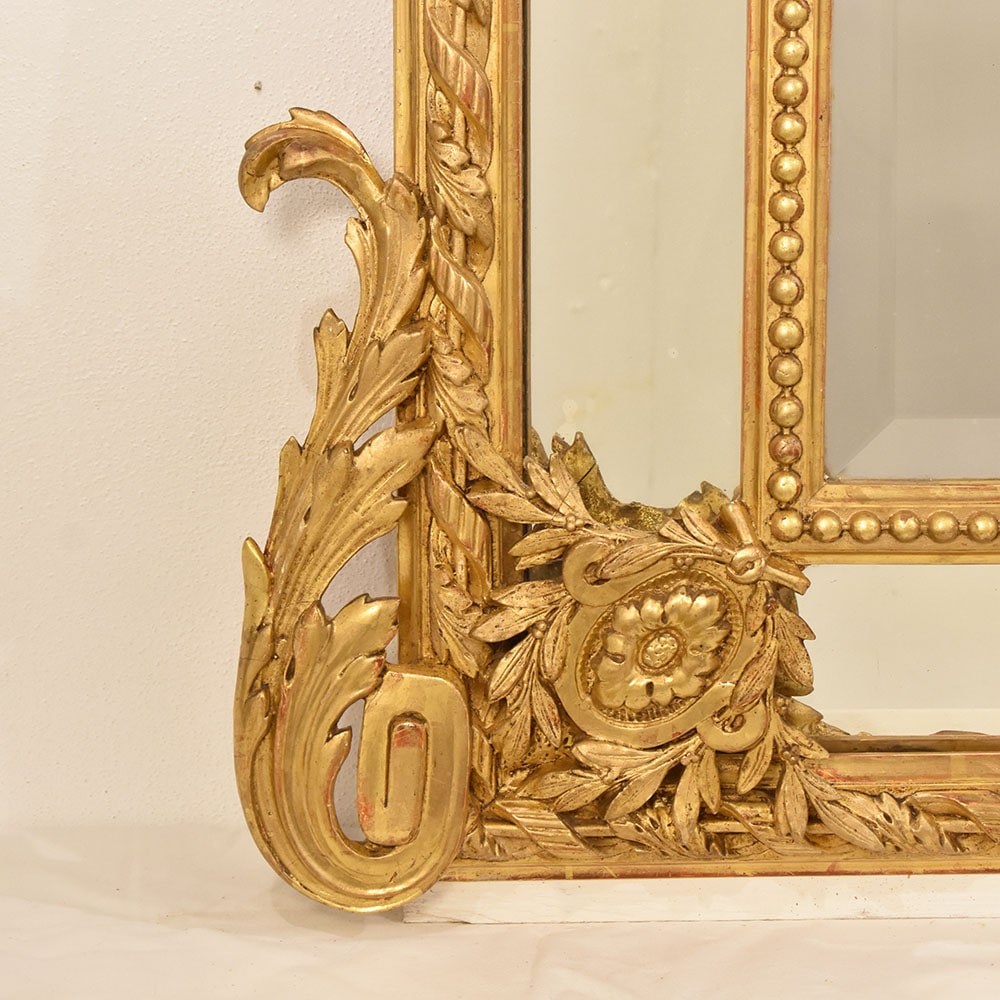 SPCP176 1 antique gold leaf mirror antique louis philippe mirror XIX.jpg